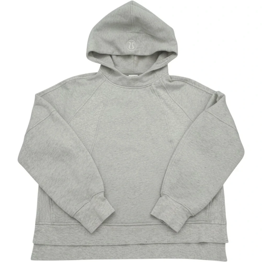Lululemon Scuba Oversized Hoodie Heathered Core Ultra Light Grey M/L LW3IUJS
